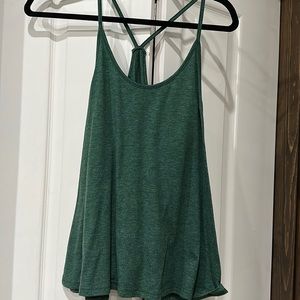 Green flowy spaghetti strap top